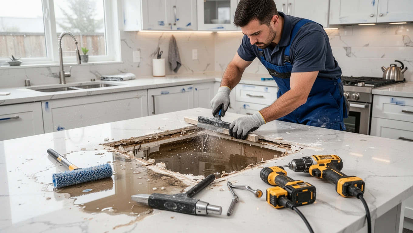 Kitchen Water Damage Repair